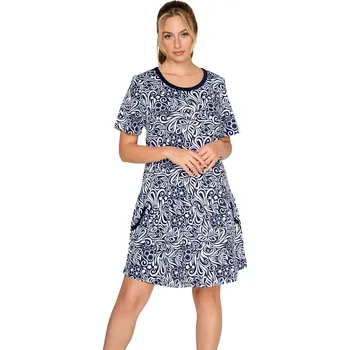 Dámská noční košile Dámská noční košile Timo 371061 navy vzor velikost XXL