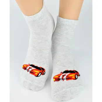 Chlapecké oblečení Chlapecké ABS ponožky SB009 - 19-22 / světle šedý melír