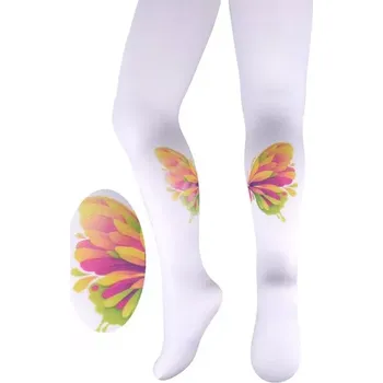 Dámské punčochy Dívčí punčochy Motýl M 40 DEN - 152-158 / bílá