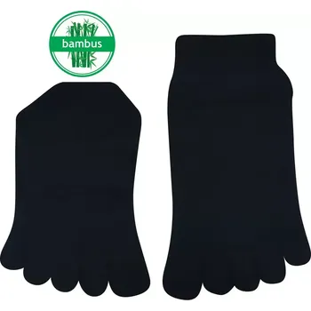 Dámské ponožky Prstové bambusové ponožky Prstan 08 - 36-41 / černá