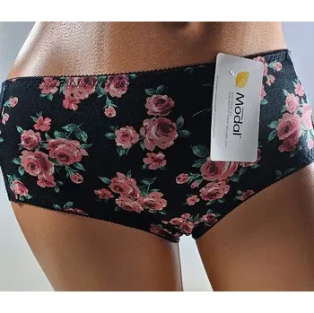 Kalhotky Dámské kalhotky Růže s krajkou II - M / černá