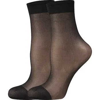 Dámské punčochy Dámské ponožky Lady II 17 DEN - 2 páry - Uni / černá