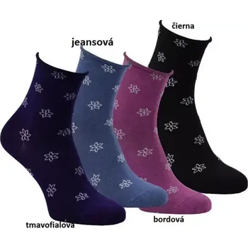 Dámské punčochy Dámské ponožky Zeyna - 35-38 / bordová