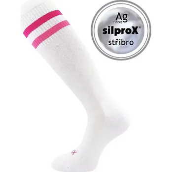 Dámské punčochy Dámské podkolenky Retrana - 35-38 / bílá/růžová