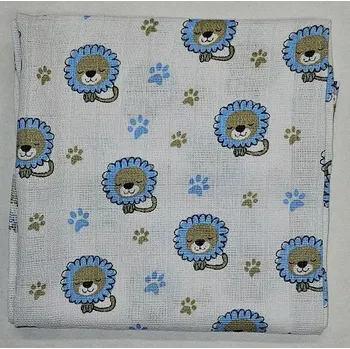 Dámské punčochy Bavlněná vzorovaná plenka 70x70 cm - bílá/modrá