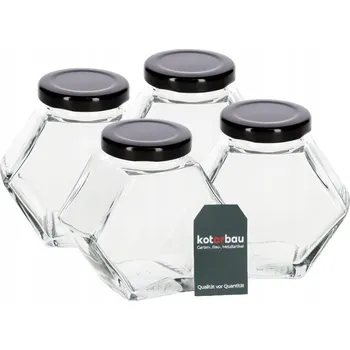 Sklenice Skleněná nádoba na koření 180 ml med - 4 ks. kotarbau - 180 ml \ 4 ks.