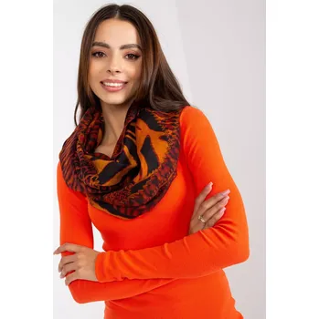 Dámská halenka Dámská tunelová šála AT KM S 6162 kaštanová jedna velikost