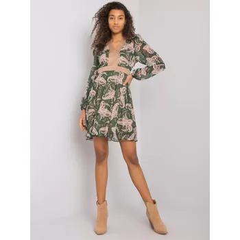 Dámské šaty Šaty LC SK 22K 3035.03P tmavě zelená S