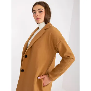 Dámský kabát Dámský kabát TW EN BI 7298 1.15 velbloudí jedna velikost