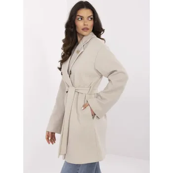 Dámský kabát Kabát TW CZ BI 28987.85 světle béžový M