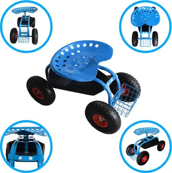 Sada zahradního nářadí Univerzální zahradní vozík na plení s nafukovacími koly Bituxx s košíkem MS19197