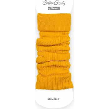 Dámské oblečení Dětské bavlněné štulpny 043 - žlutá tmavá