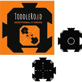 plyšák TODDLEROAD 2188 KRUHOVÝ OBJEZD A KŘIŽOVATKA - flexibilní silnice - 2 silikonové puzzle díly