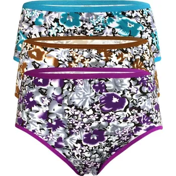 Kalhotky Rylie Bamboo vyšší kalhotky s potiskem - 3ks 5XL vícebarevná