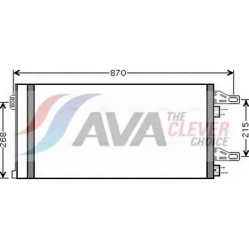 Výparník klimatizace Kondenzátor, klimatizace AVA CNA5246D
