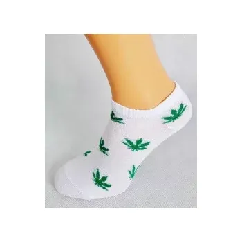 Pánské ponožky Pánské ponožky Mary Jane - 44-46 / bílá/zelená