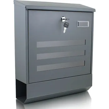 Poštovní schránka Moderní nástěnná poštovní schránka na dopisy se schránkou na noviny velká A4 M16025