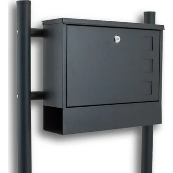 Poštovní schránka Poštovní schránka na dopisy s prostorem pro noviny/volně stojící trubka na stojanu M16150(14701+16021)