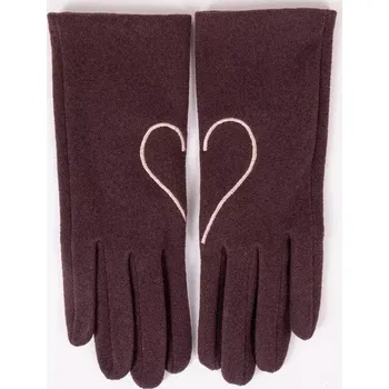 Rukavice Dámské rukavice R-066 - hnědá