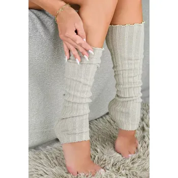 Dámské punčochy Dámské vlněné návleky na lýtka SL001 - béžová