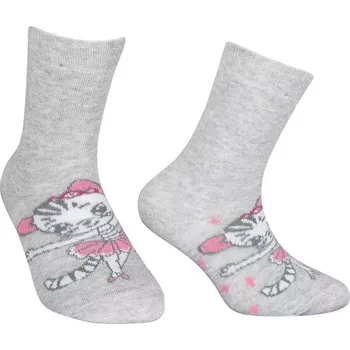 Dívčí ponožky My Kitty - 20-24 / světle šedá