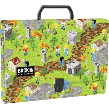 Školní kufřík Derform Tvrdá aktovka s rukojetí BackUp 33 x 5 x 25 cm Minecraft