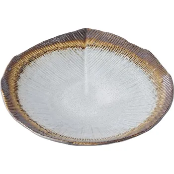 Jídelní miska AKANE GREY 23 cm, nepravidelná, MIJ - doprava zdarma od 2999 Kč