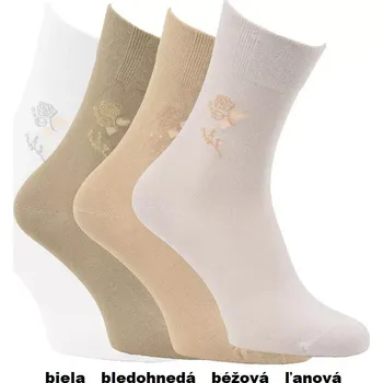Dámské ponožky Dámské ponožky Rose - 39-42 / béžová