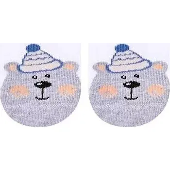 Dámské punčochy Dětské ponožky Medvídek - 23-25 / bílá