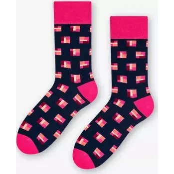 Pánské ponožky Blocks - 43-46 / tmavě modrá