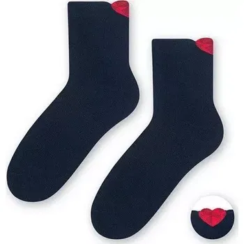 Dámské punčochy Dámské ponožky Crystal Heart - 38-40 / tmavě modrá
