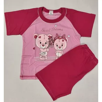 Dívčí pyžamo Dívčí pyžamo Sweet Dreams krátké - 92 / malinová