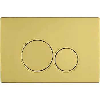 CERANO - Ovladací tlačítko WC modulů Lite/Duo - ABS - kartáčovaná zlatá