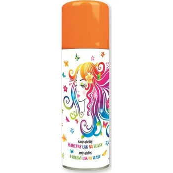 Stylingový přípravek Anděl lak na vlasy neonové mix 125 ml - oranžová