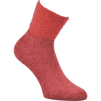 Dámské ponožky Dámské žinilkové ponožky Lusia - 39-42 / červená