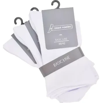 Dámské punčochy Dospělé bavlněné ponožky bez gumičky - 39-42 / bílá