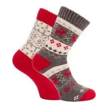 Dámské ponožky Dámské ponožky 37811 - 2 páry - 35-38 / červená