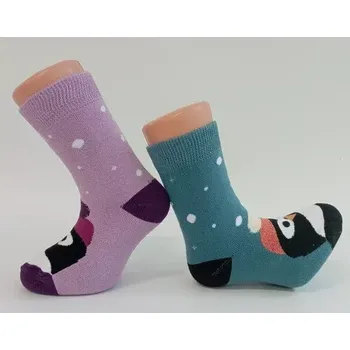 Dětské froté ponožky Penguin - 24-28 / petrolejová