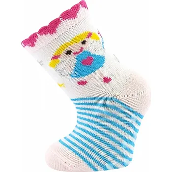 Dámské punčochy Kojenecké protiskluzové ponožky Filípek II - 14-17 / bílá