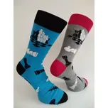 Pánské ponožky Šachy - 37-41 / šedá