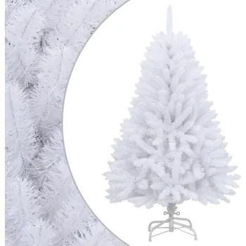 Vánoční stromek OMAXI Umělý sklápěcí vánoční stromek se stojanem bílý 120 cm 472764