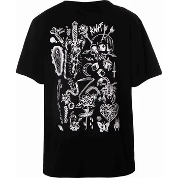 Pánské tričko FALLEN triko - Flash Art Tee Black White (BLACK/WHITE)