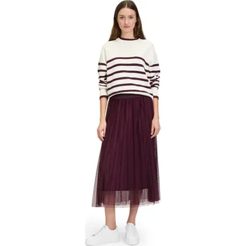 Dámská sukně BETTY & CO dámská midi sukně 9022/3303 4685 Vínová 34