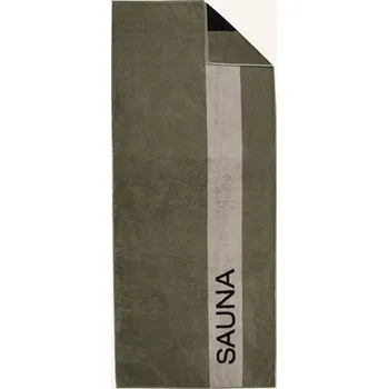Cawö Osuška Do Sauny Sauna, zelená / šedá / černá