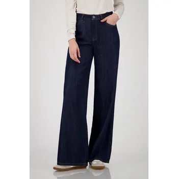 Dámské kalhoty Kalhoty Monari 9173 tmavě modré džíny široké Velikost: 40