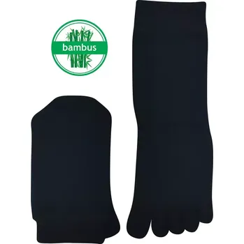 Pánské ponožky Prstové bambusové ponožky Prstan 07 - 36-41 / černá