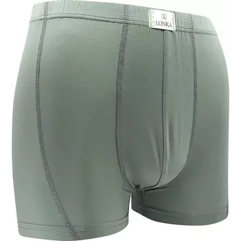 Boxerky Pánské bambusové boxerky Norbert - M / oliva