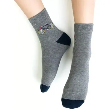 Dámské punčochy Chlapecké ponožky Kolo S - 32-34 / šedá