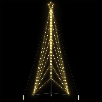 Vánoční stromek OMAXI LED vánoční stromek 861 teplých bílých LED diod 478 cm 394286