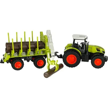 RC model auta IKONKA RC Zemědělský traktor s vlekem farmy, dálkově ovládaný, 2.4 G, 3.7 V, 500 mAh